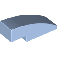 Lego Brick Curved 3 x 1 No Studs / Bright Light Blue