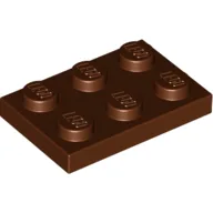 Plate 2 x 3 / Reddish Brown