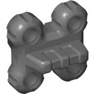 Technic Spike Connector Flexible with Four Holes, Raised Center / Dark Bluish Gray