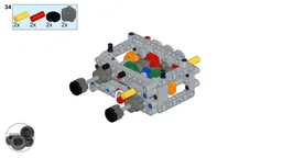 Compact Lego Dual Stepper 4 Speed Sequential and R-N-D Gearbox