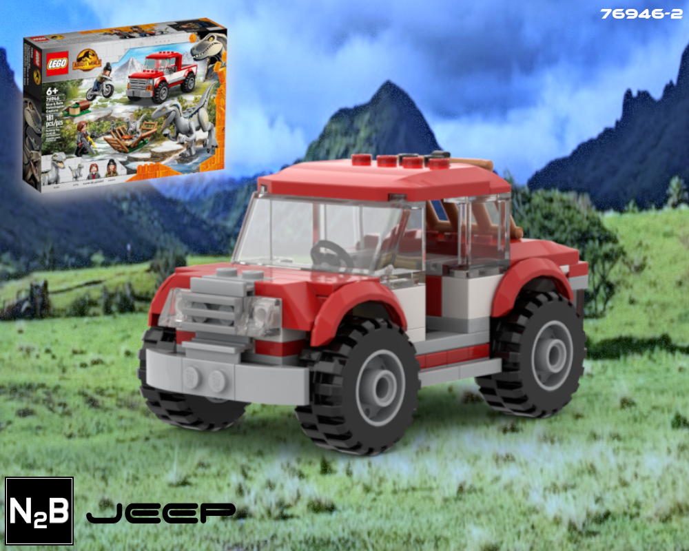 Lego Jeep - Lego 76946 alternate build 2