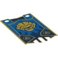 Flag 5 x 8.5 with Lion Tribe Print / Trans-Clear