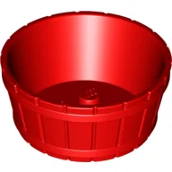 Barrel Half Large with Axle Hole / Red