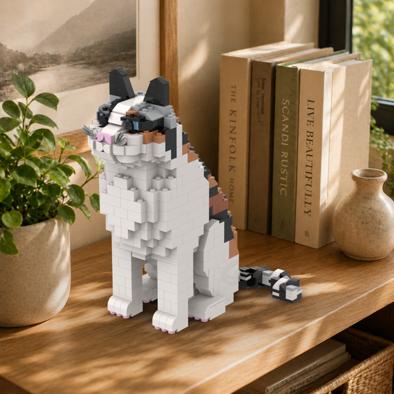 Lego Calico Cat (High White Calico)