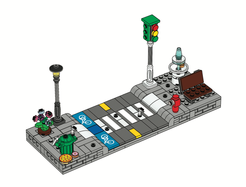 Lego Minifigure Crossing Stand