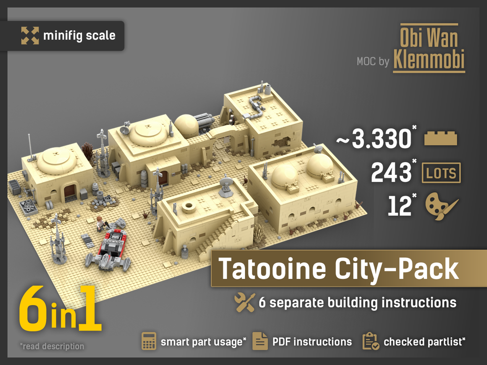 Lego Tatooine Mos Eisley City-Pack
