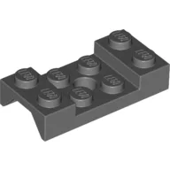 Wheel Arch, Mudguard 2 x 4 Studded with Hole / Dark Bluish Gray