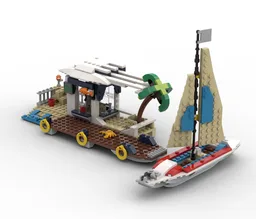 31083 alternate- The dock and the sailboat