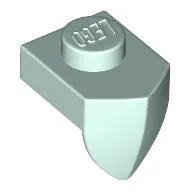 Plate Special 1 x 1 with Vertical Tooth / Light Aqua