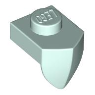 Lego Plate Special 1 x 1 with Vertical Tooth / Light Aqua