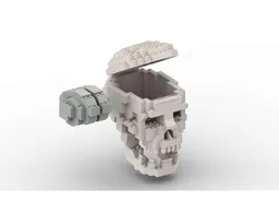 Human Skull with brain