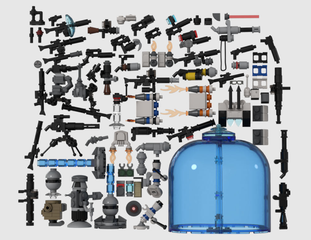 Lego Star Wars Clone Trooper Weapon Drop: CW-2003, TCW-2008, ROTS, BF2-2005, and BF2-2017