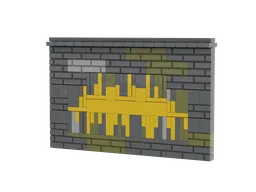 Graffiti Wall Element for 1x8 brick