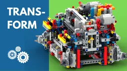 Transforming Lego Technic Moc driving sideways and parking | Complex transmission