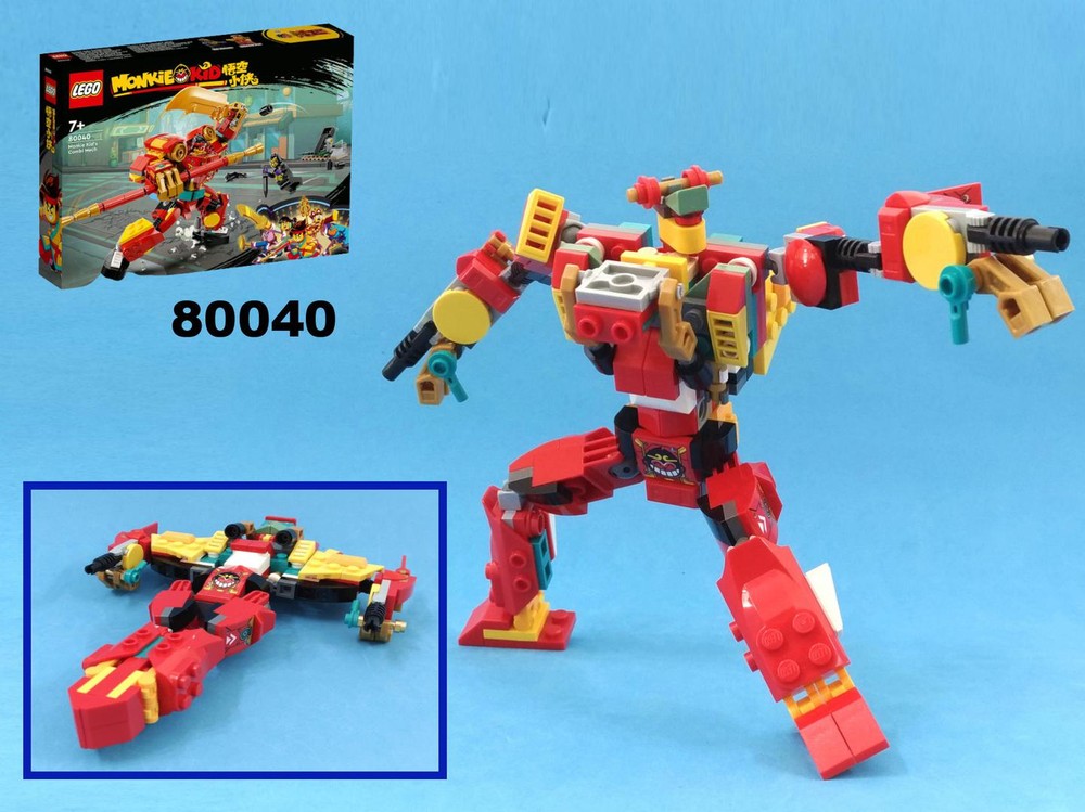 Lego Transformer Jet plane from LEGO Monkie Kid 80040: Combi Mech