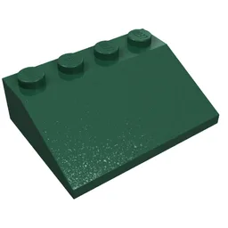 Brick Sloped 33° 3 x 4 / Dark Green