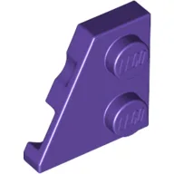 Wedge Plate 2 x 2 Left / Dark Purple