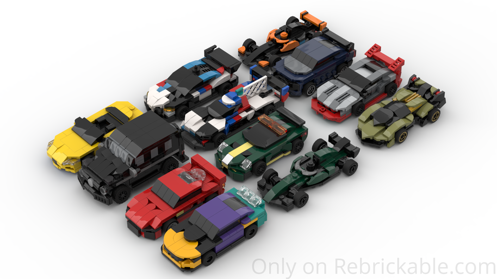 Lego Mini Speed Champions 2024 1:48/5 stud wide collection