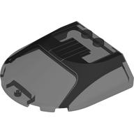 Lego Windscreen 6 x 6 x 1 1/3 with Black Frame, White Lines print
