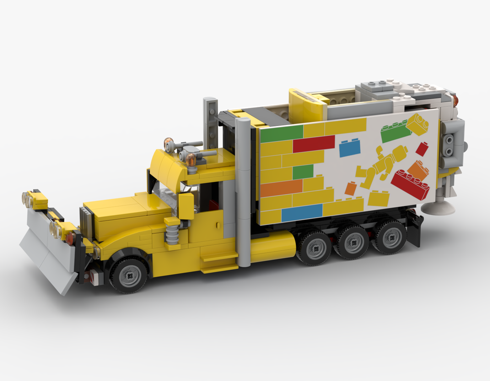 Lego Peterbilt Dump Truck Snowplow