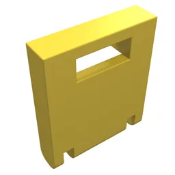 Box 2 x 2 x 2 Door with Slot / Yellow