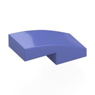 Lego Brick Curved 2 x 1 No Studs [1/2 Bow] / Blue Violet