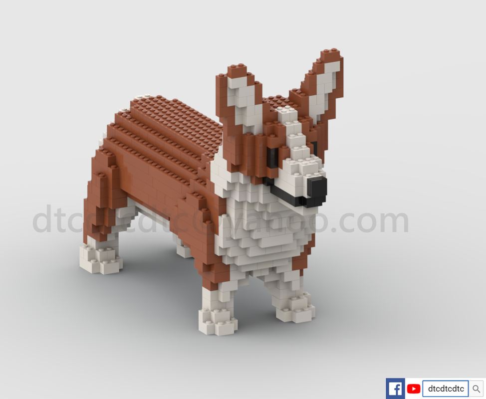 Lego Dog Corgi Puppy M