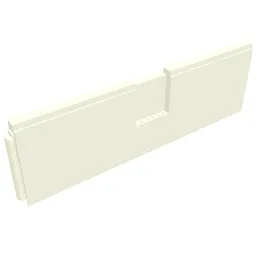 BYGGLEK Side Panel, 44 x 10 x 2, 6 x 6 x 1 Cutout / White