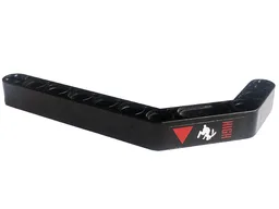 Technic, Liftarm, Modified Bent Thick 1 x 11.5 Double with Red Triangle, 'HIGH' and White Rabbit Pattern Model Right Side (Sticker) - Set 42094
