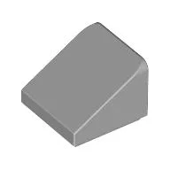 Brick Sloped 30° 1 x 1 x 2/3 (Cheese Slope) / Light Bluish Gray