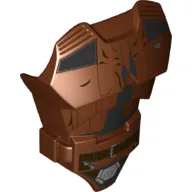 Large Figure Torso Cover with Raised Belt and Han Solo Armour, Belt Print / Reddish Brown