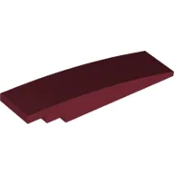 Brick Curved 8 x 2 No Studs / Dark Red