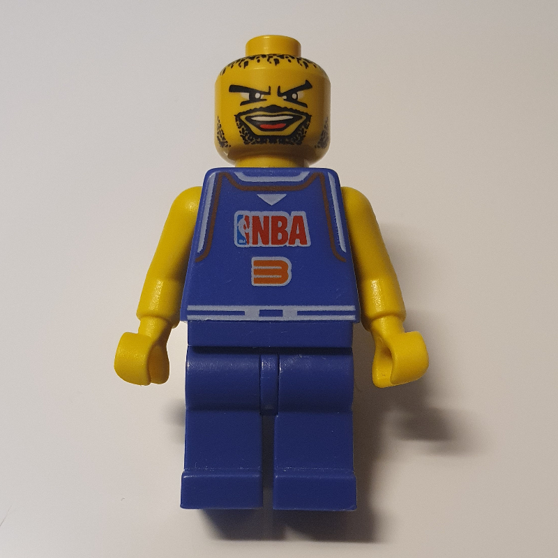 Lego Basketball Player, Violet Torso, Violet Legs #3, Non-Spring Legs