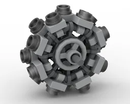 Simple radial engine