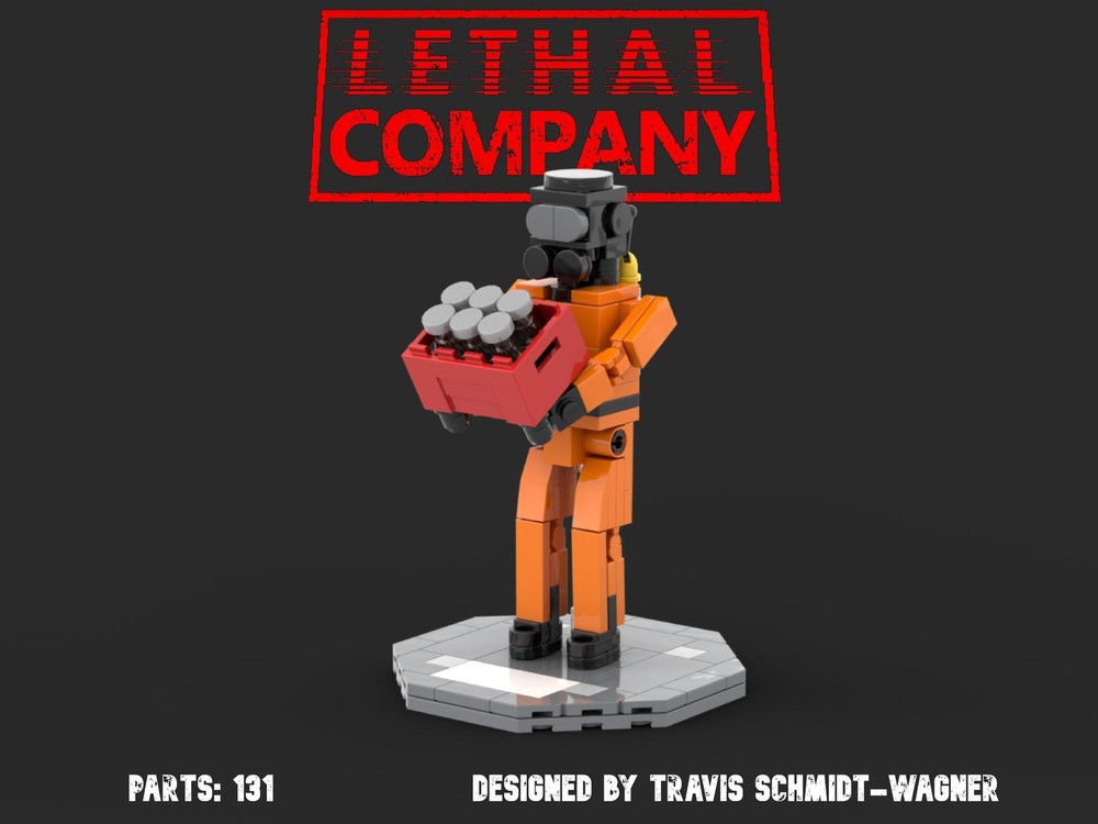 Lego Lethal Company Crew Member - Bottles!
