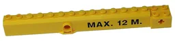Crane Arm Outside, Wide with Pin Hole at Mid-Point with 'MAX. 12 M.' Pattern on Both Sides (Stickers) - Set 8292