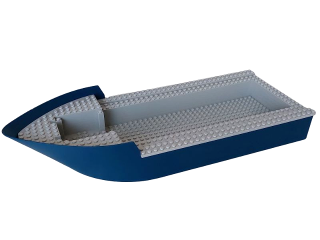 Lego Boat, Hull Giant Bow 50 x 20 x 7 with Light Bluish Gray Top (4245 / 4264)