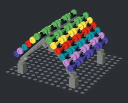 A Dumbell Rack