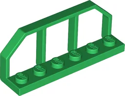 Plate Special 1 x 6 with Train Wagon End Fence