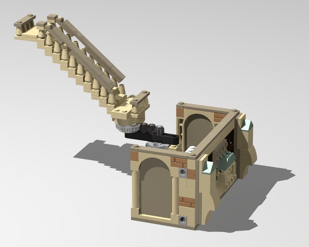 Lego motorized moving stairs