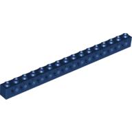 Lego Technic Brick 1 x 16 [15 Pin Holes] / Dark Blue