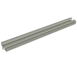 Vehicle Track, Train, 12V Conducting Rail Straight for 12v Remote Controlled Decoupling / Light Gray