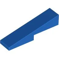 Brick Sloped 1 x 4 with 1 x 2 Cutout / Blue