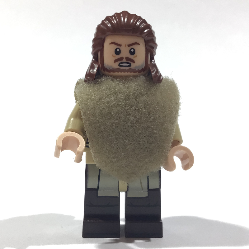 Lego Qui-Gon Jinn, Poncho, Reddish Brown Beard