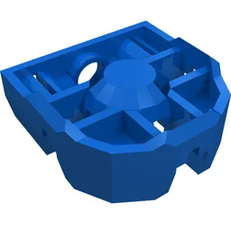 Technic Pin Connector Block 3 x 3 x 1 / Blue