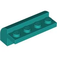 Brick Curved 2 x 4 x 1 1/3 / Dark Turquoise