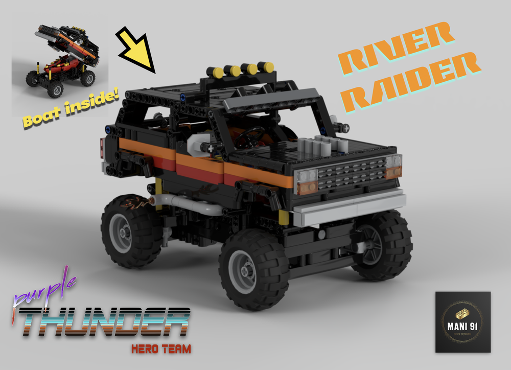 Lego Purple Thunder Hero Team Series "RIVER RAIDER"