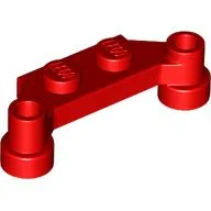 Plate Special 1 x 4 Offset with Bar Holes / Red