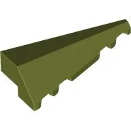 Brick Wedged, Sloped 2 x 5 Right / Olive Green