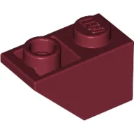Brick Sloped Inverted 45° 2 x 1 / Dark Red